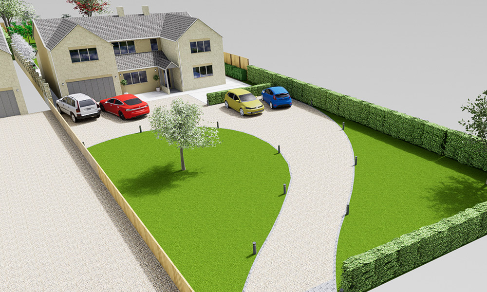 Garden Render design Marram Gardens