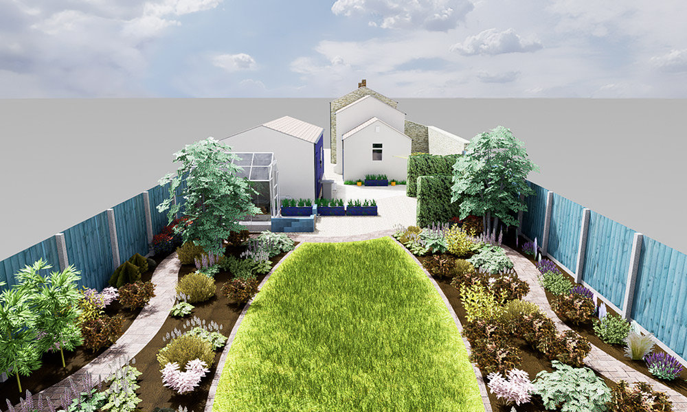 Garden Render design Marram Gardens