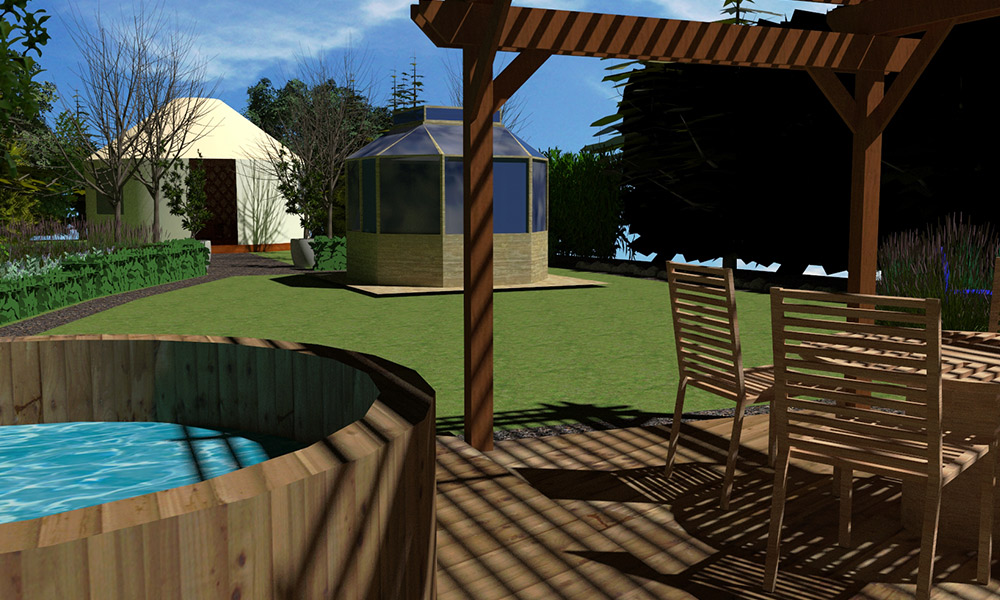 Garden Render design Marram Gardens