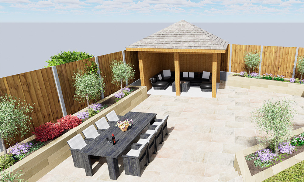 Garden Render design Marram Gardens