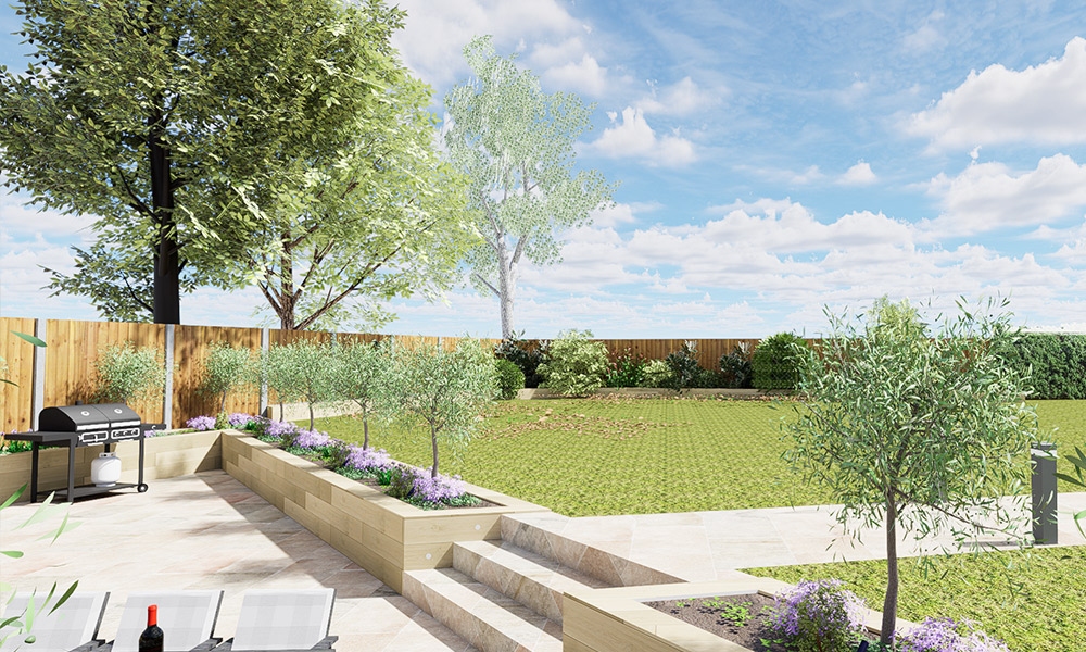 Garden Render design Marram Gardens